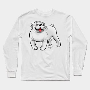 Dog - English Bulldog - White Long Sleeve T-Shirt